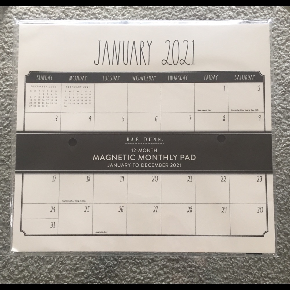New Rae Dunn Magnetic 2021 Calendar 🗓